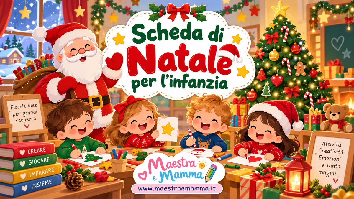 Scheda di Natale per l’infanzia: attività divertenti da stampare