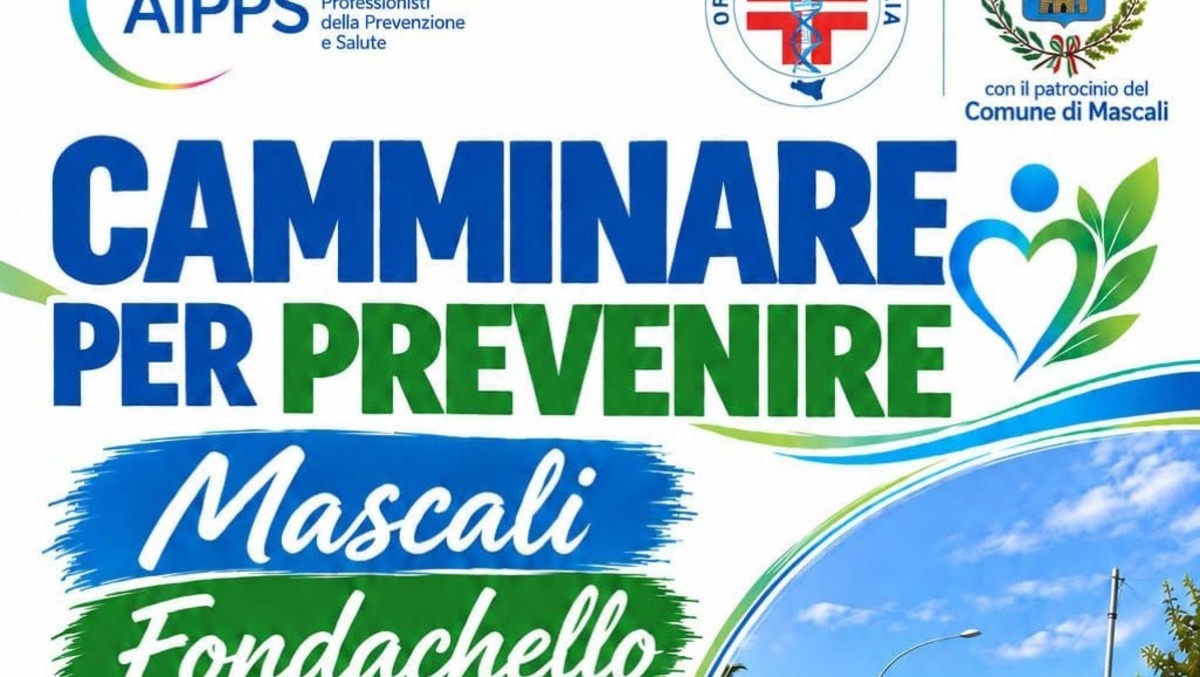 Mascali, 'Camminare per prevenire' l'11 ottobre: camminata gratuita per salute e socialità