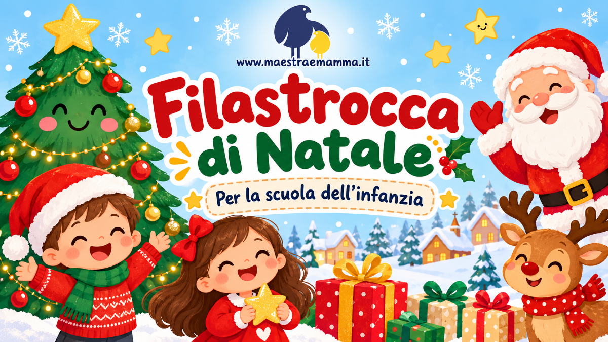 Filastrocca di Natale per la scuola dell'infanzia: scheda stampabile - 