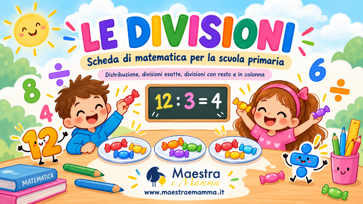 Le divisioni: scheda didattica di matematica per la scuola primaria - 