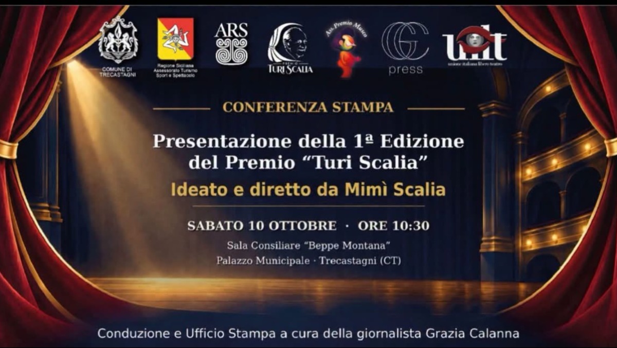 Trecastagni lancia la prima edizione del Premio ‘Turi Scalia’: conferenza stampa il 10 ottobre - 