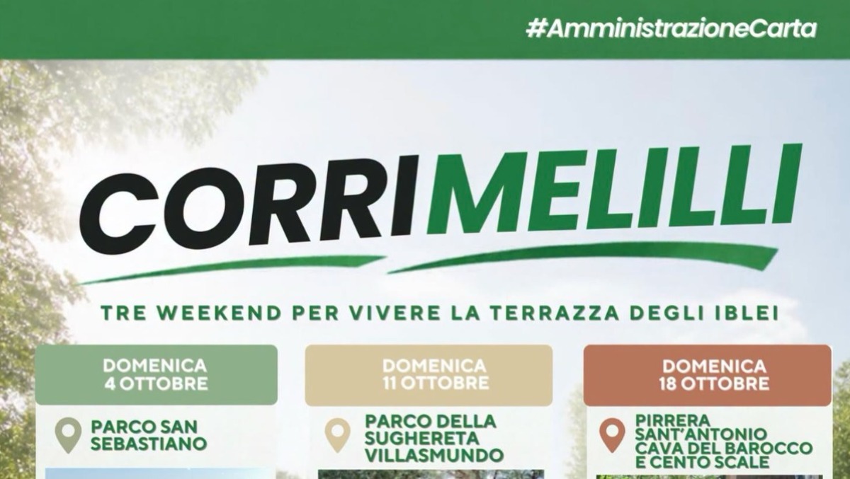 Corri Melilli: il Comune annuncia le ultime due tappe per riscoprire la Terrazza degli Iblei - 