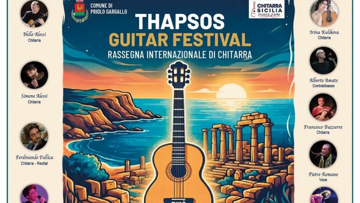 Priolo: il Thapsos Guitar Festival al Teatro Comunale il 10-11 e 23-24 ottobre 2026 - 
