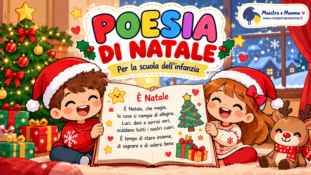 Poesia di Natale per la scuola dell’infanzia da stampare - 