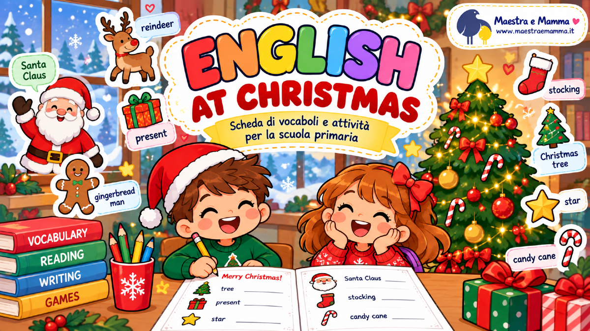 Natale in inglese: scheda con vocaboli per la scuola primaria - 