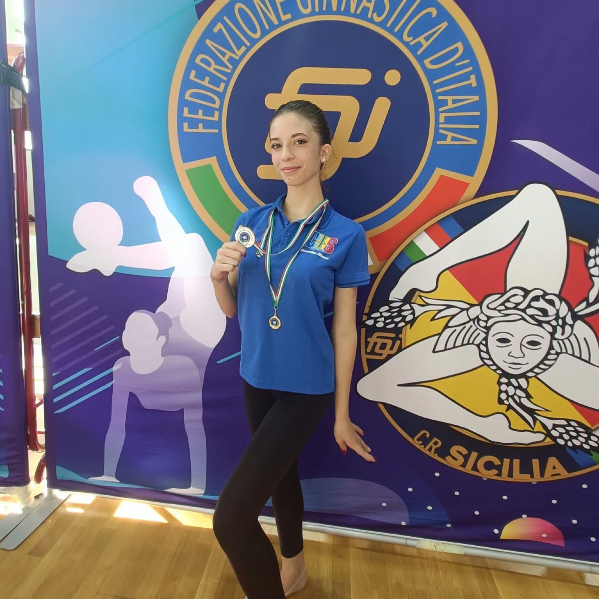 Ginnastica ritmica: Beatrice Fatima La Spina seconda al Campionato Silver LD di Catania - 