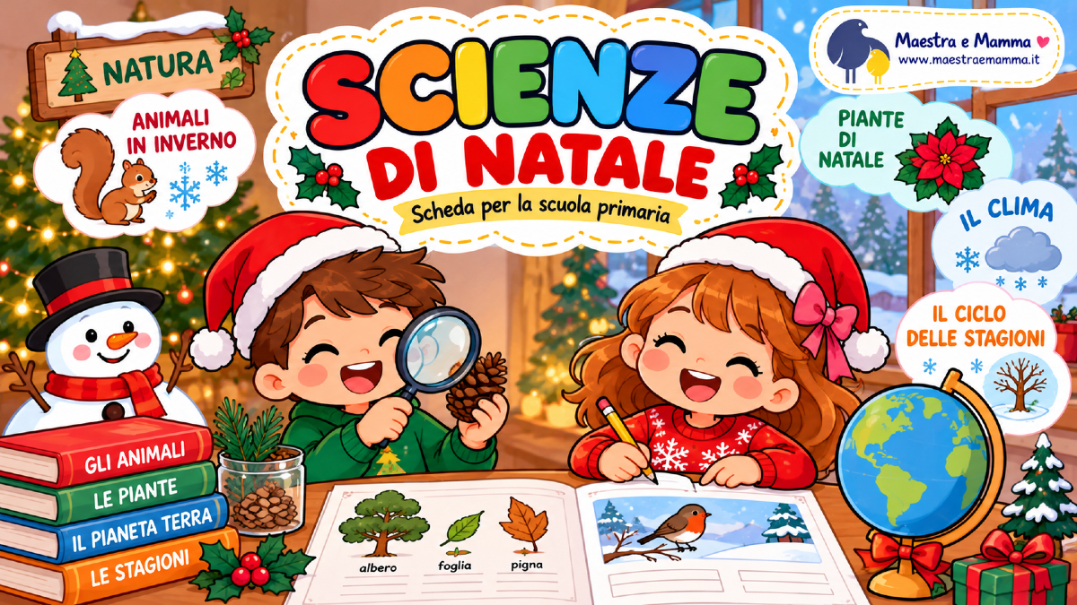 Scienze di Natale: scheda per la scuola primaria da stampare - 