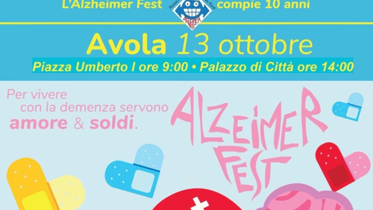 Avola ospita l'Alzheimer Fest 2026: giornata per cura, famiglie e caregiver - 