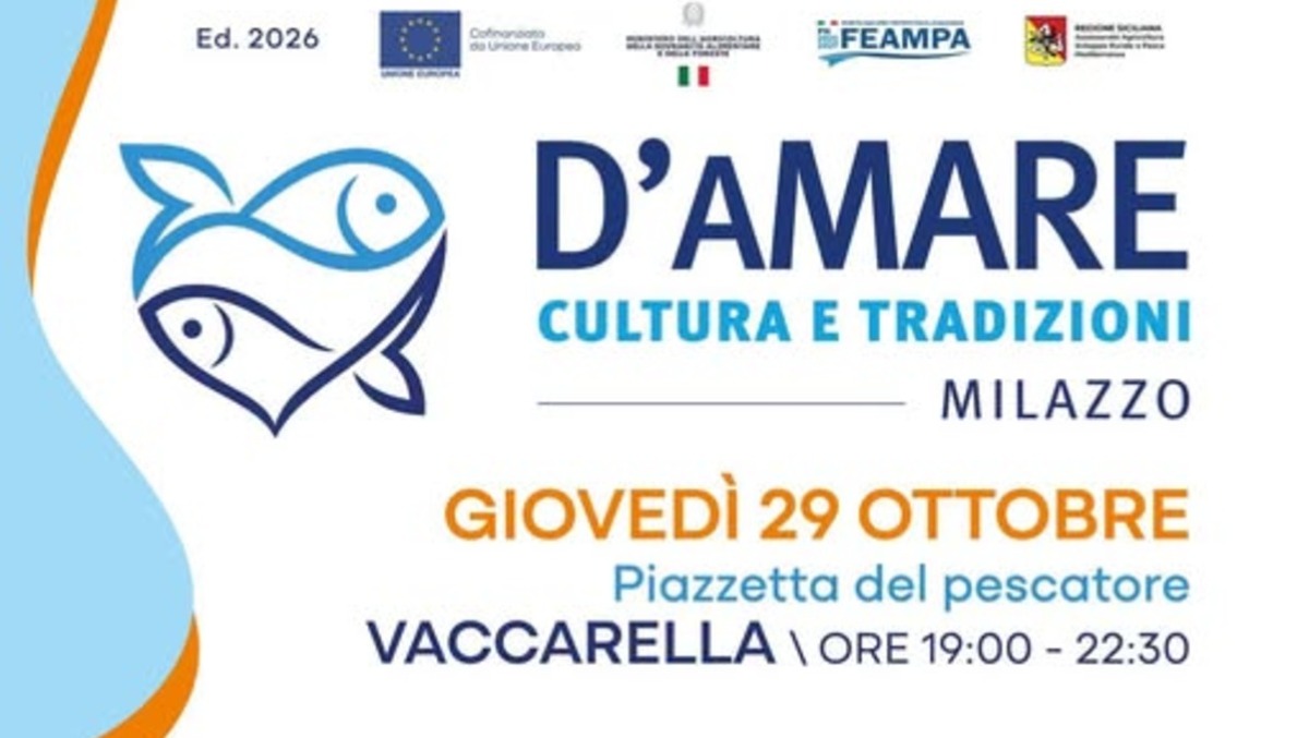 Milazzo, 'D'amare - Cultura e Tradizioni': show cooking per valorizzare il legame tra mare e comunità - 