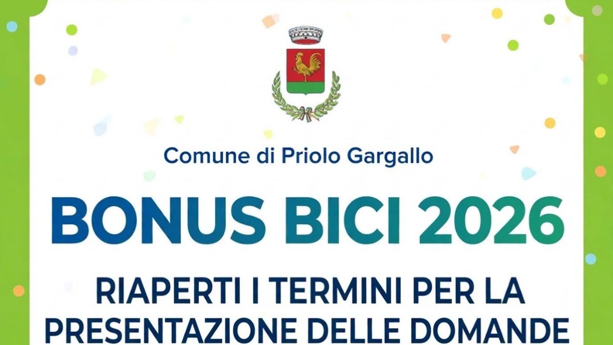 Priolo Gargallo riapre il Bonus Bici 2026: contributo al 50% fino a 400€ per bici, e-bike e ciclomotori - 