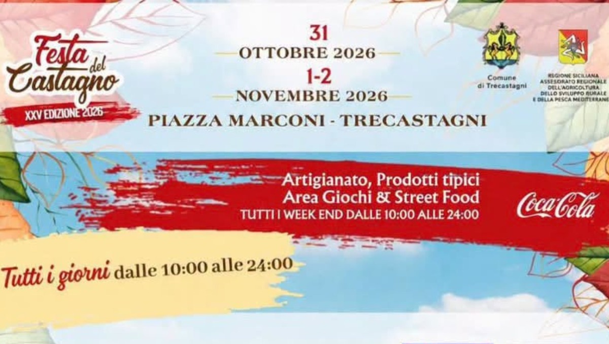 Trecastagni: torna la XXV Festa del Castagno dal 31 ottobre al 2 novembre - 