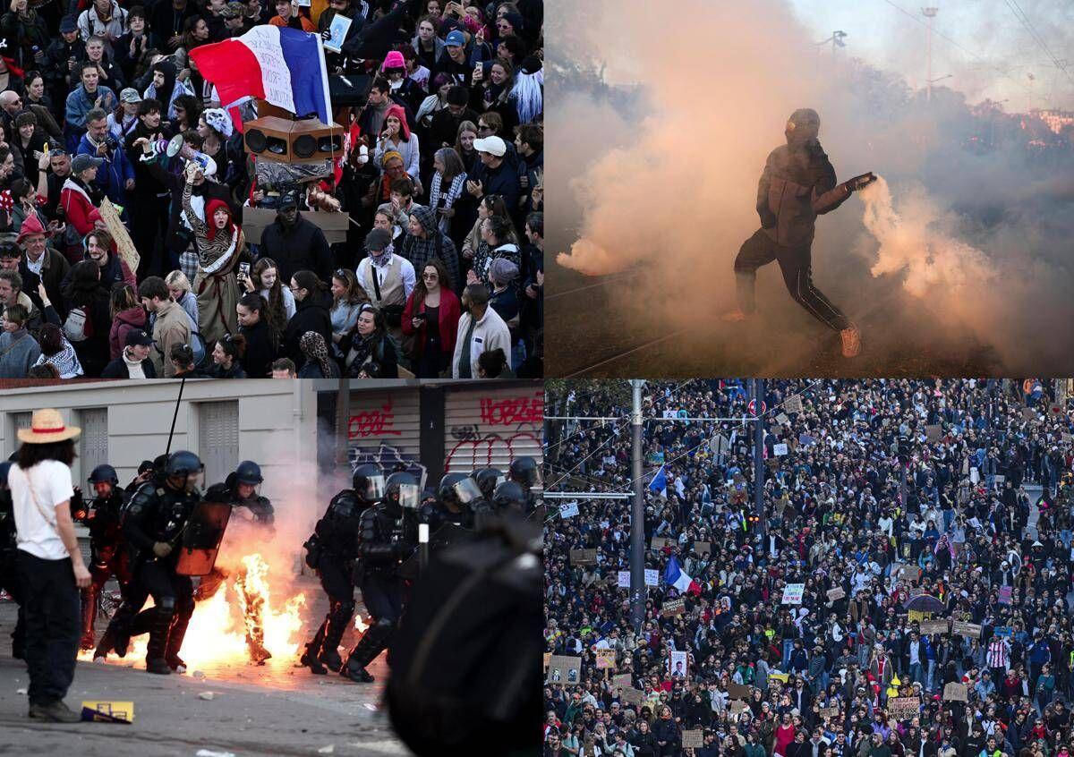 Francia, nuova giornata di proteste: "320mila manifestanti in tutto il Paese". Scontri a Parigi, Lione, Marsiglia e Tolosa - 
