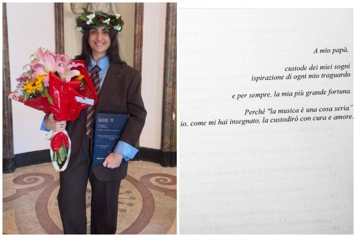 La figlia di Pino Daniele si laurea e dedica la tesi al padre: "Custode dei miei sogni" - 