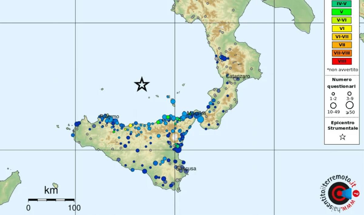 Terremoto in Sicilia, solo oggi 42 scosse nel Mar Tirreno Meridionale. L'Ingv: "Zona dalla pericolosità sismica alta" - 