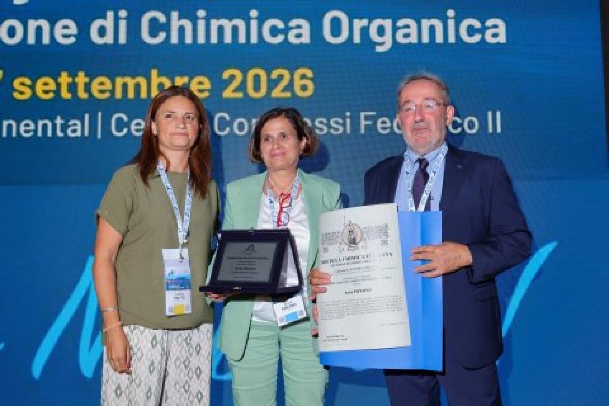Alla Prof.ssa Anna Piperno il premio “Chimica organica per le scienze della vita” della SCI - 
