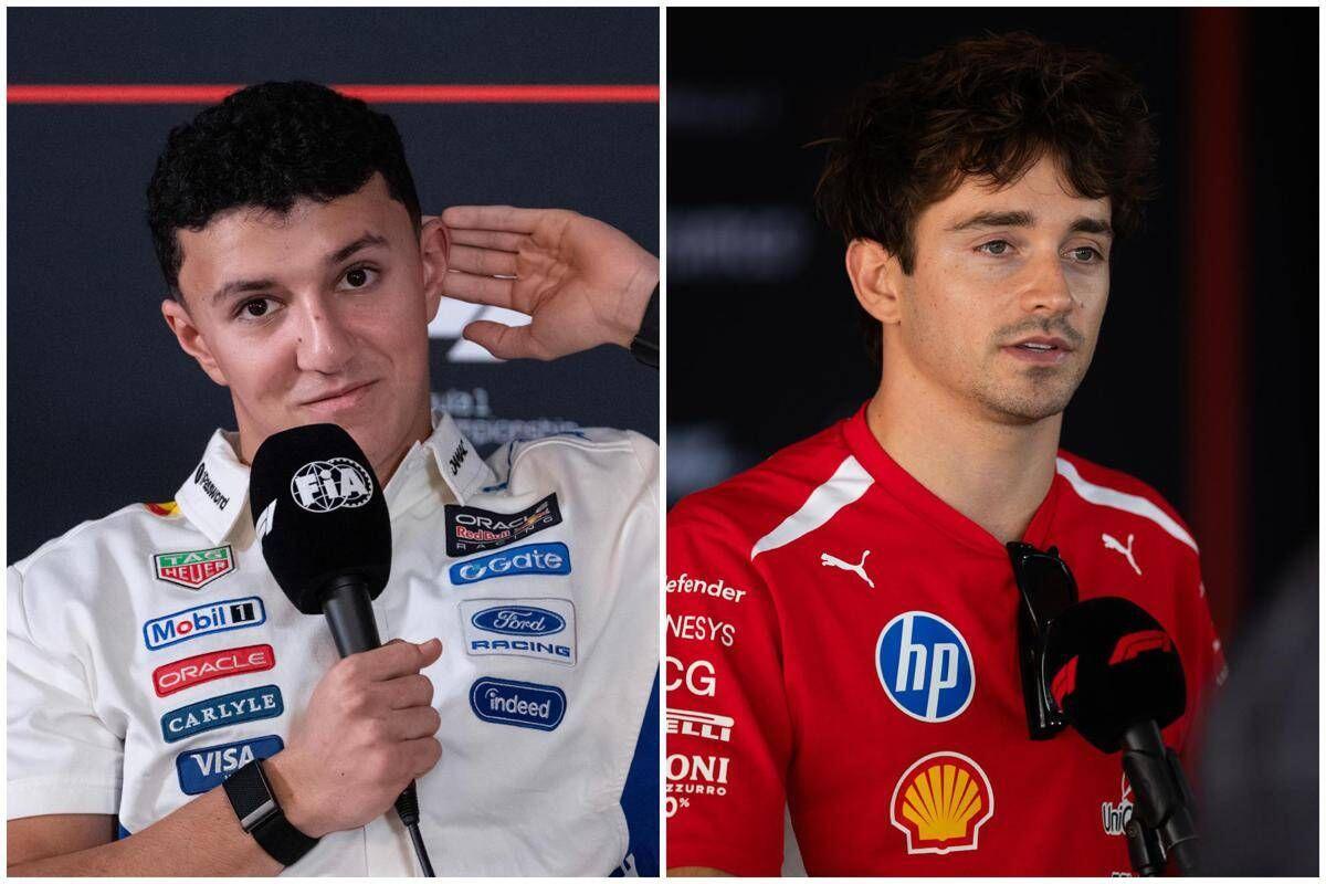Formula 1, Hadjar: "Verstappen vincerebbe anche con Ferrari". Leclerc: "Non sa di cosa parla" - 