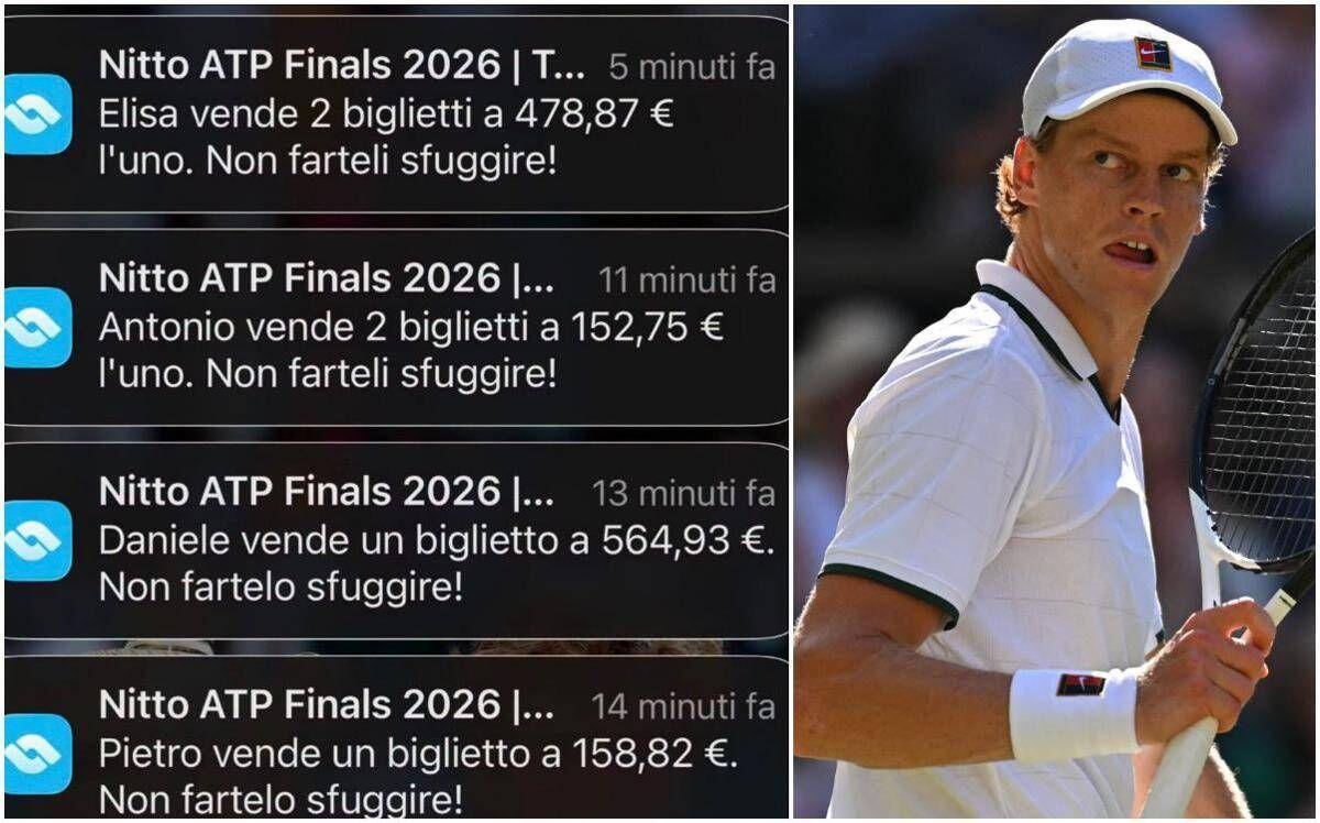 Sinner salta le Atp Finals, i tifosi... rivendono i biglietti: "No Jannik, no tennis" - 