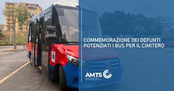 Catania: AMTS potenzia i servizi al Cimitero di Acquicella per la Commemorazione dei defunti