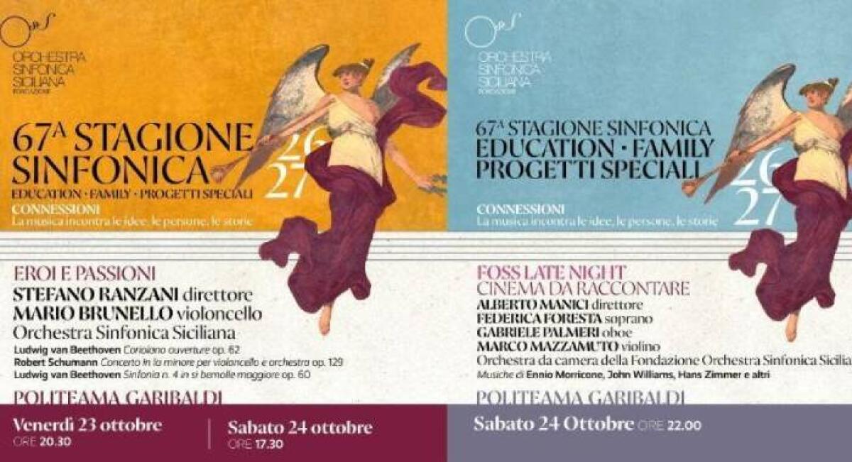 Eroi e passioni: Ranzani dirige Schumann e Beethoven con Mario Brunello al Politeama - 