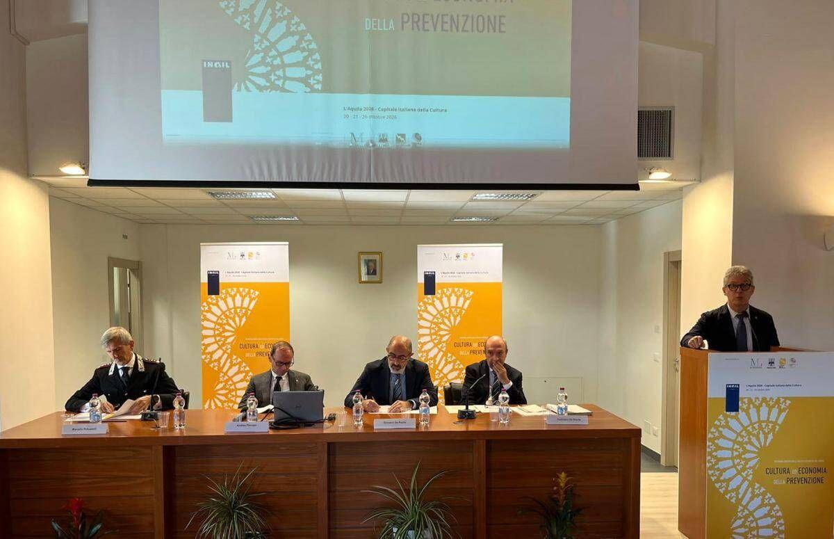 Inail, all’Aquila la Settimana europea della salute e sicurezza sul lavoro - 