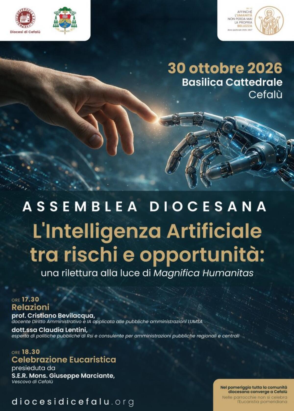 Cefalù: assemblea diocesana sull'Intelligenza Artificiale il 30 ottobre in Cattedrale - 