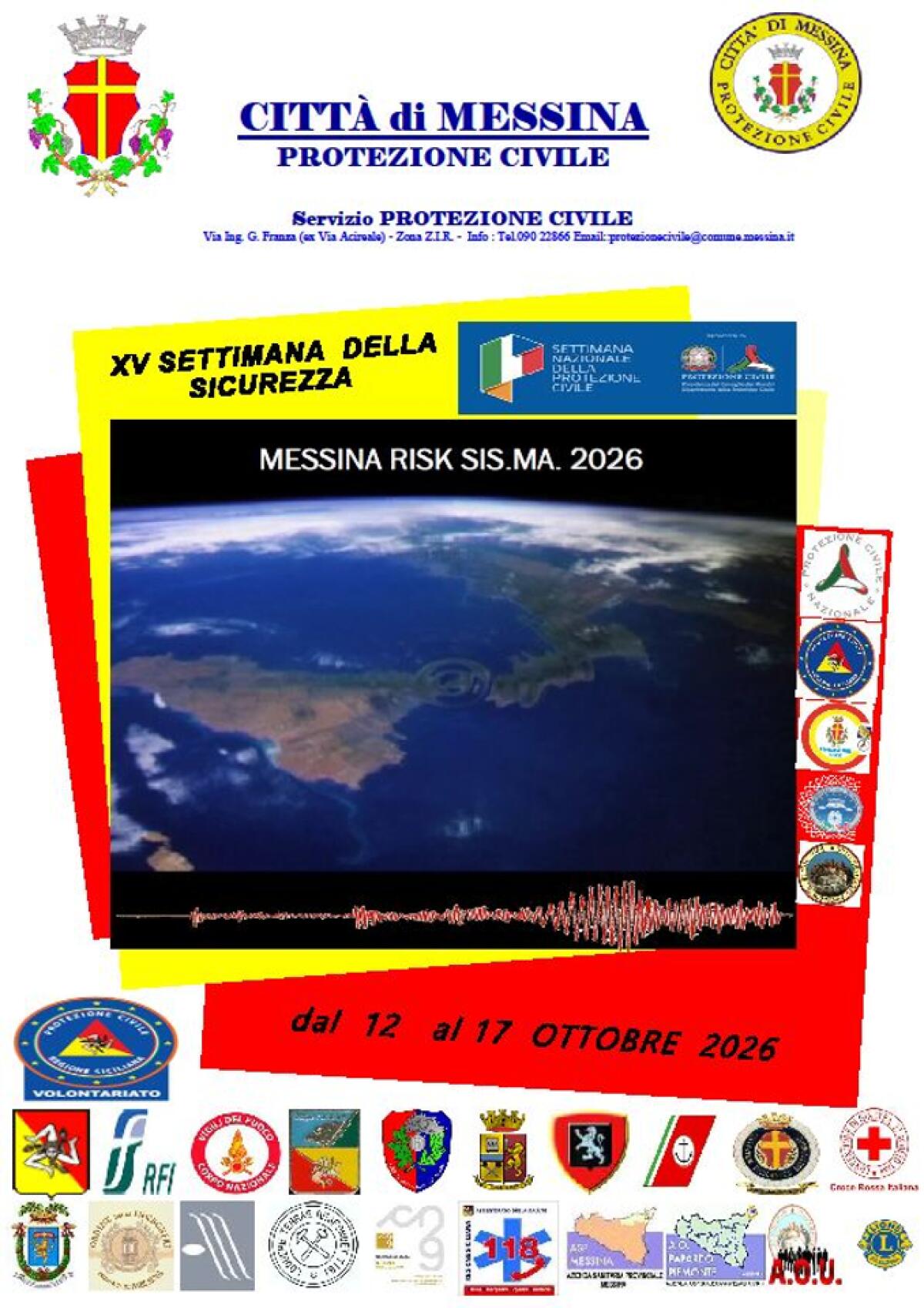 Messina Risk SIS.MA. 2026: esercitazioni in città su scenario terremoto e rischio maremoto - 