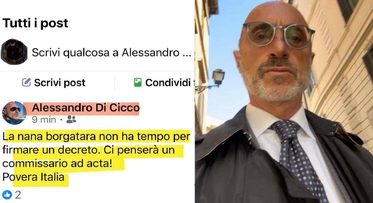 Magistrato attacca Meloni sui social: "Nana borgatara non ha tempo per firmare il decreto" - 