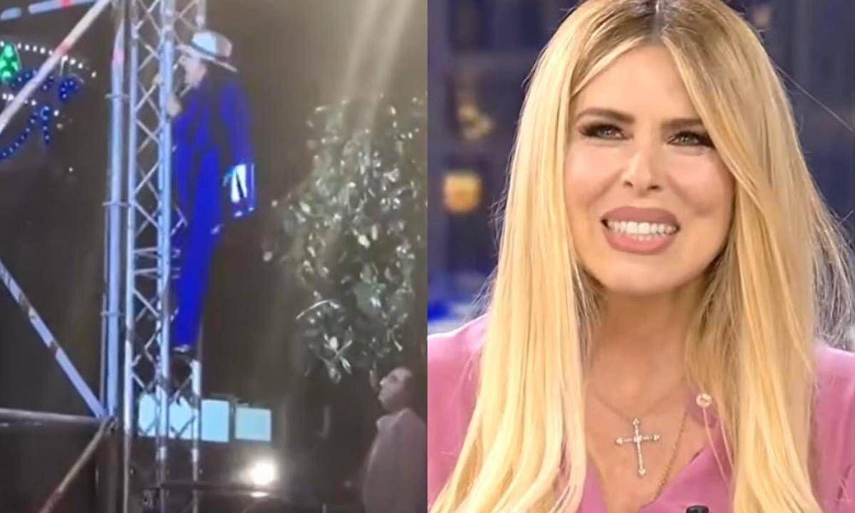 Al Bano si arrampica su un traliccio durante un concerto, il commento di Loredana Lecciso: "Lo fa per sentirsi giovane" - 