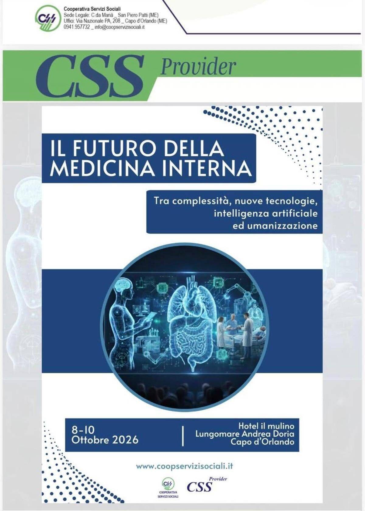 Internisti a confronto sul futuro tra cronicità, cure hi-tech e Ai, congresso a Capo d'Orlando - 