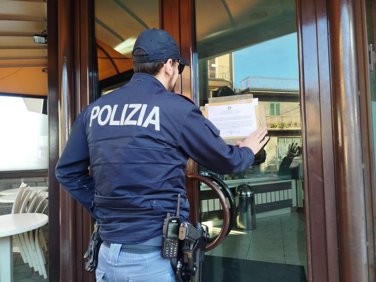 Bar di Biancavilla sospeso per 7 giorni: il Questore di Catania invoca l'art.100 TULPS - 