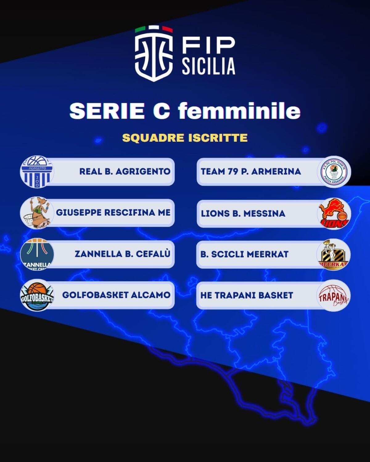 Serie C femminile Sicilia: otto squadre iscritte alla seconda categoria regionale - 