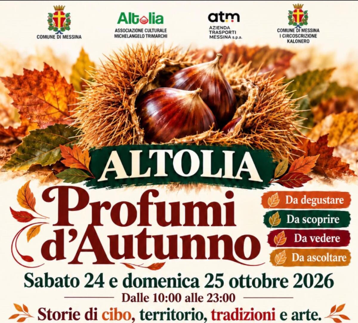 Profumi d'Autunno: domani a Palazzo Zanca la presentazione della XVI edizione ad Altolia - 
