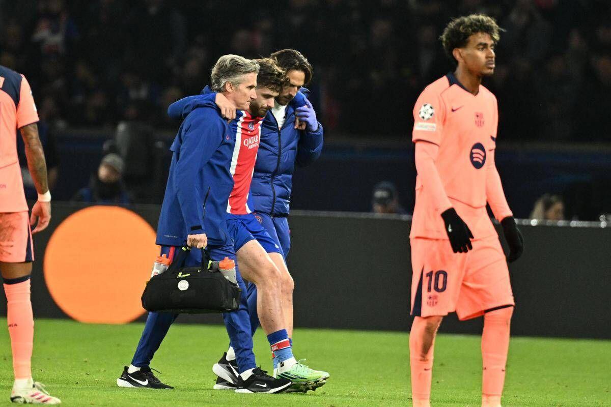 Psg doppia tegola, paura per Kvaratskhelia rischia il crociato, ko anche Dembélé - 