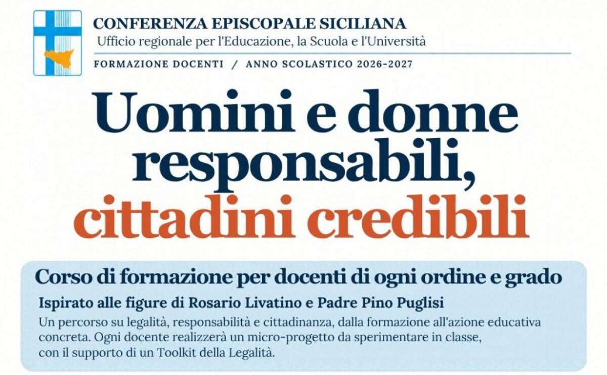 Formazione gratuita per docenti in Sicilia: 25 ore su legalità, responsabilità e cittadinanza (2026/27) - 