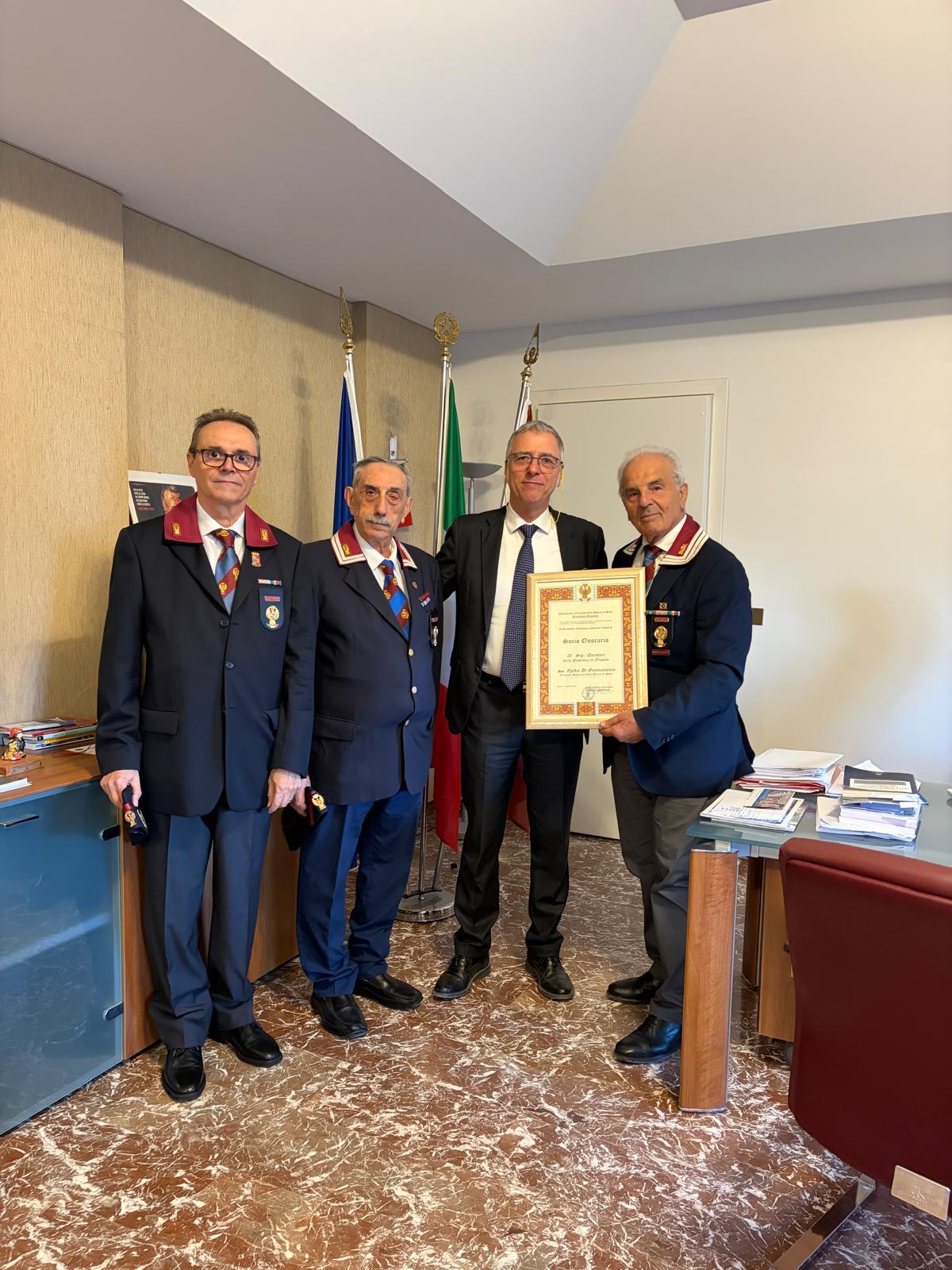 Il Questore di Trapani nominato socio onorario dell'A.N.P.S. - 