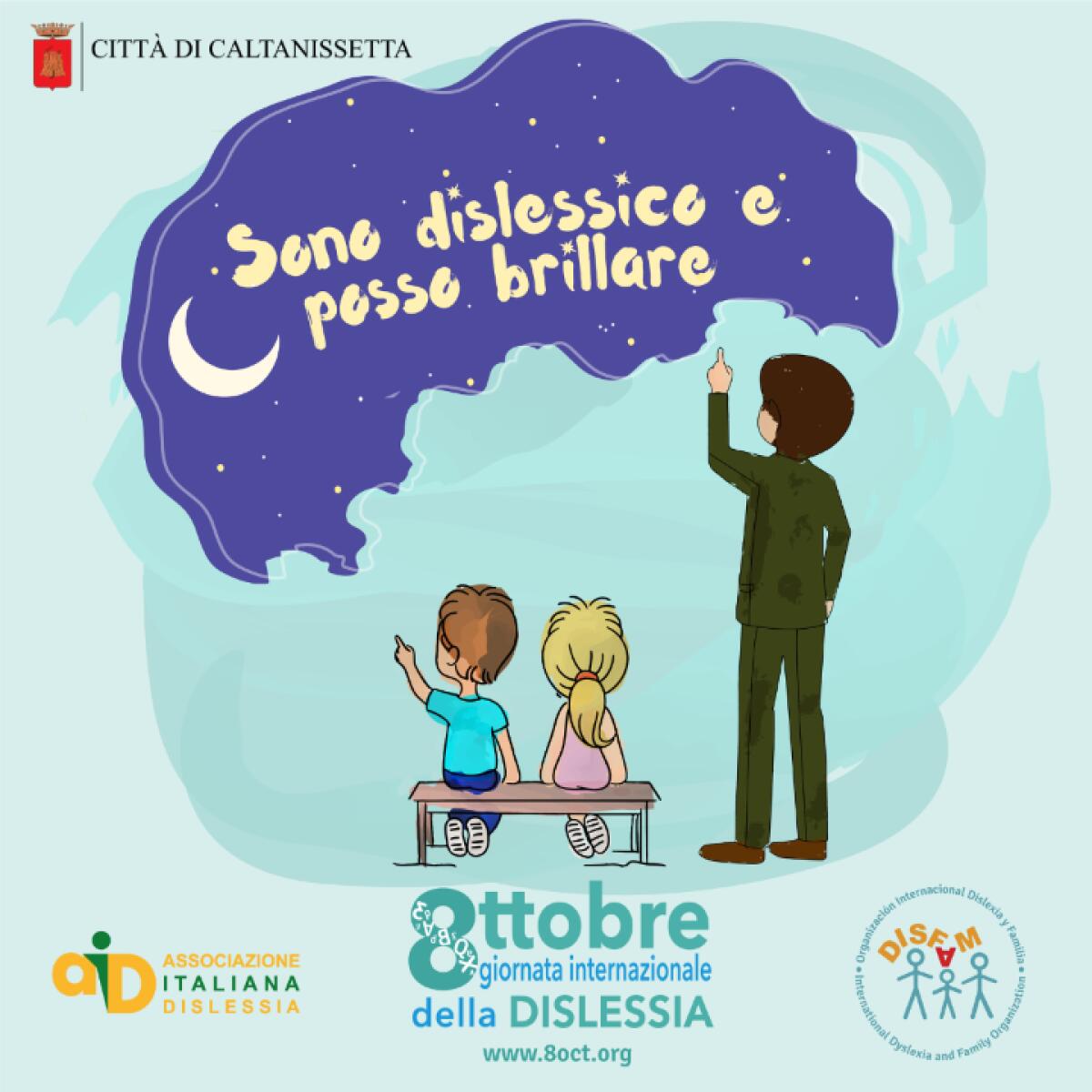Caltanissetta aderisce alla Giornata Internazionale della Dislessia e supporta la campagna 'Uniti per la Dislessia' - 