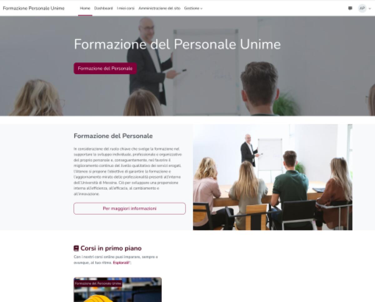 Attiva dal 26 ottobre la nuova piattaforma e‑learning per il personale tecnico‑amministrativo - 