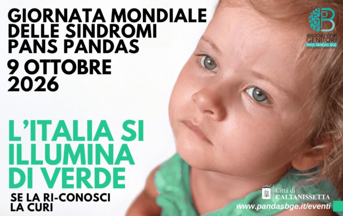 Caltanissetta aderisce a #LightUp4PANS per la Giornata mondiale delle sindromi PANS/PANDAS - 