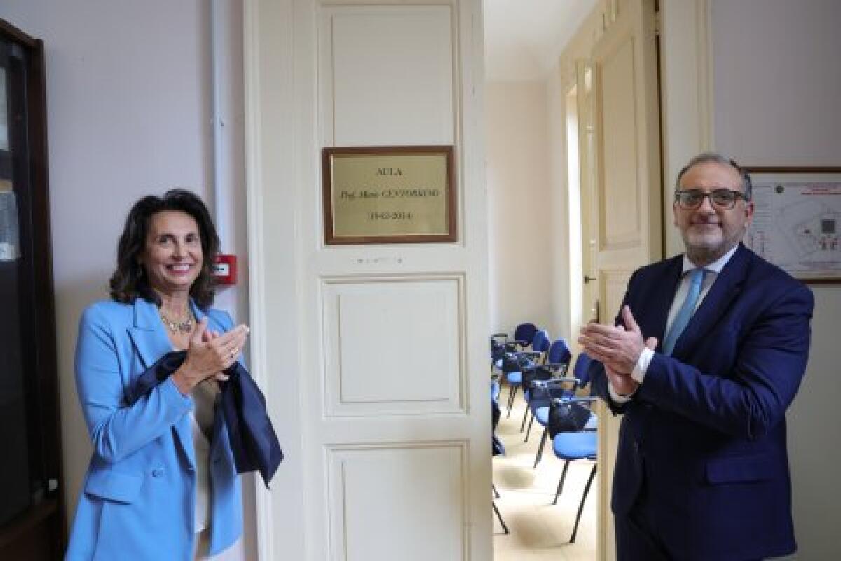 UniMe intitola un'aula del Dipartimento SCIPOG al prof. Mario Centorrino - 