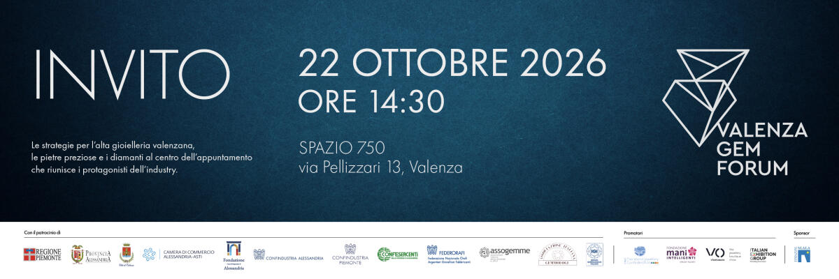 Valenza Gem Forum 2026: il futuro del gioiello tra AI, tracciabilità e mercato globale - 