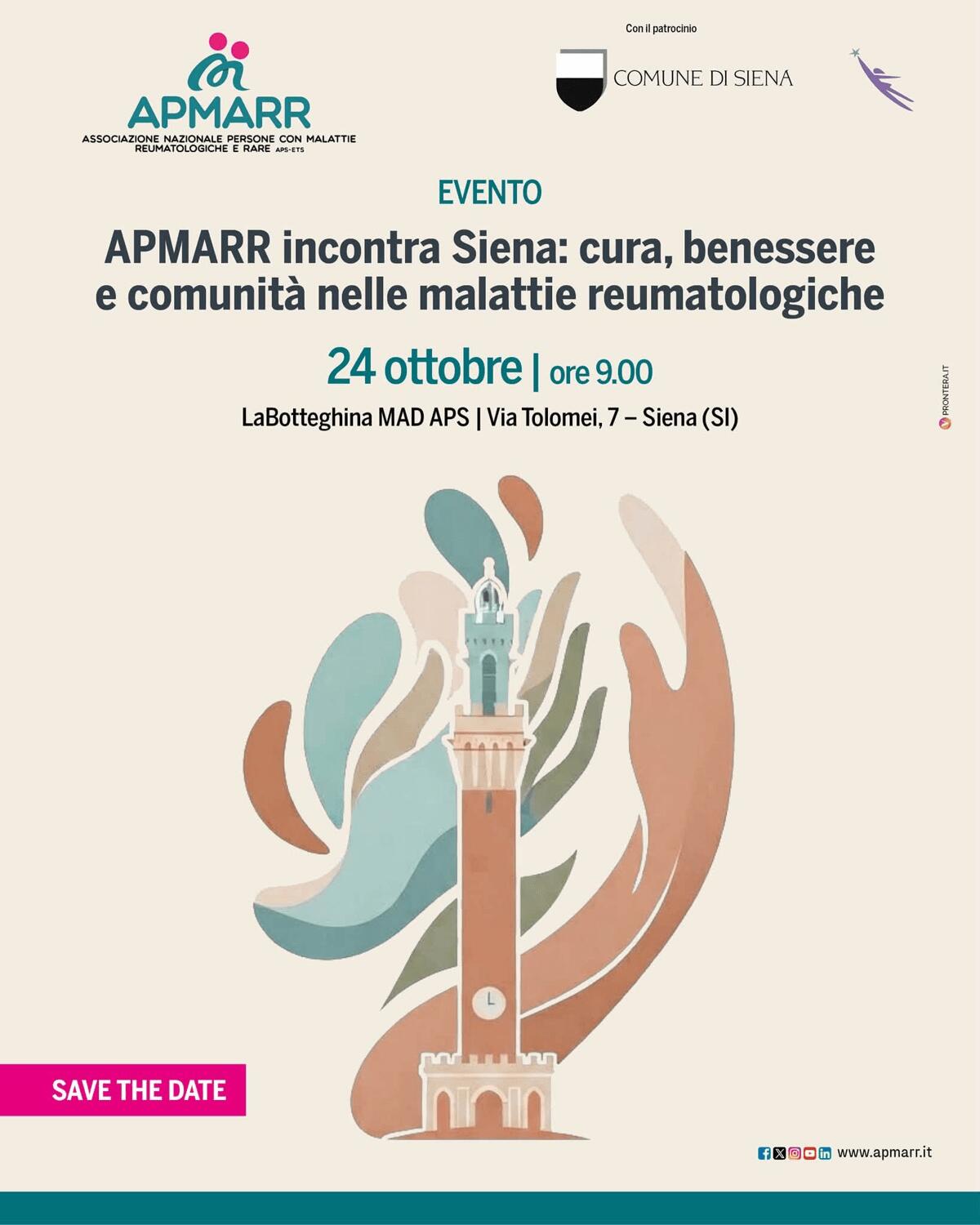 Malattie reumatologiche, a Siena un incontro su cura e benessere - 