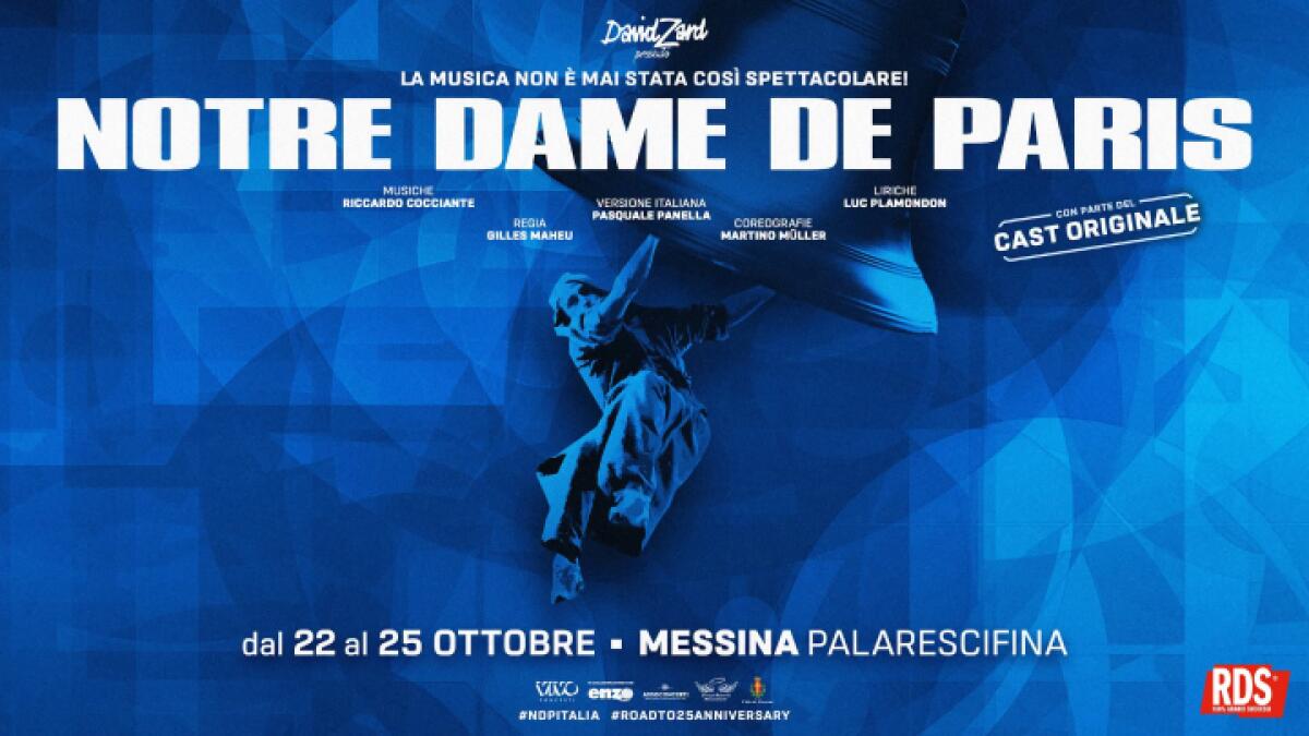 Notre-Dame de Paris al PalaRescifina: modifiche alla viabilità a Messina dal 22 al 25 ottobre 2026 - 