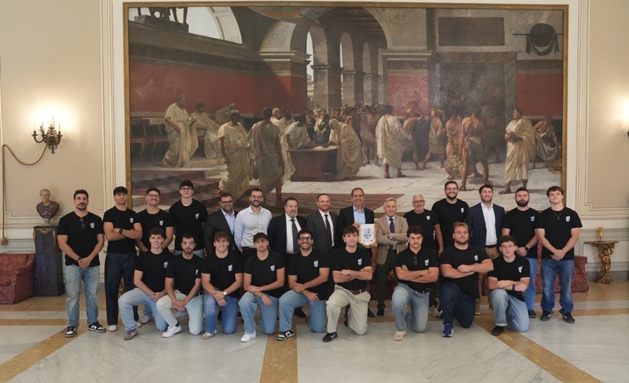 Catania: il Cus Catania Rugby ricevuto dal sindaco Trantino dopo la promozione in Serie A - 