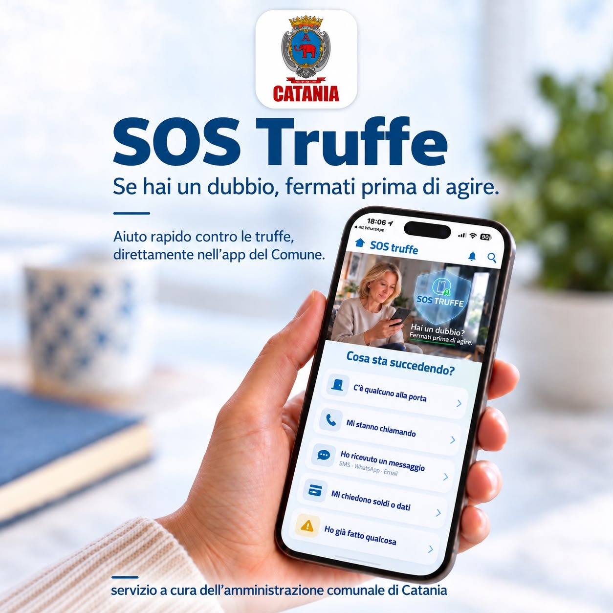 Catania lancia 'SOS Truffe' nell'app comunale per prevenire raggiri - 