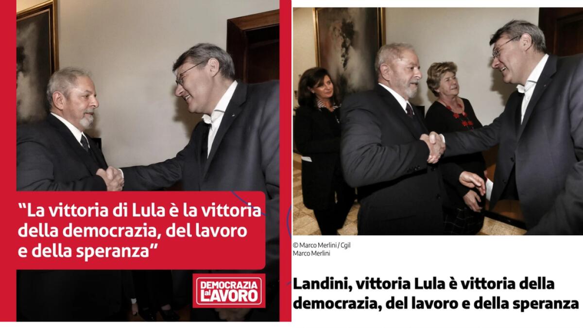 Cgil, Susanna Camusso rimossa da foto con Lula sul sito: "Scelta deliberata", scoppia la polemica - 