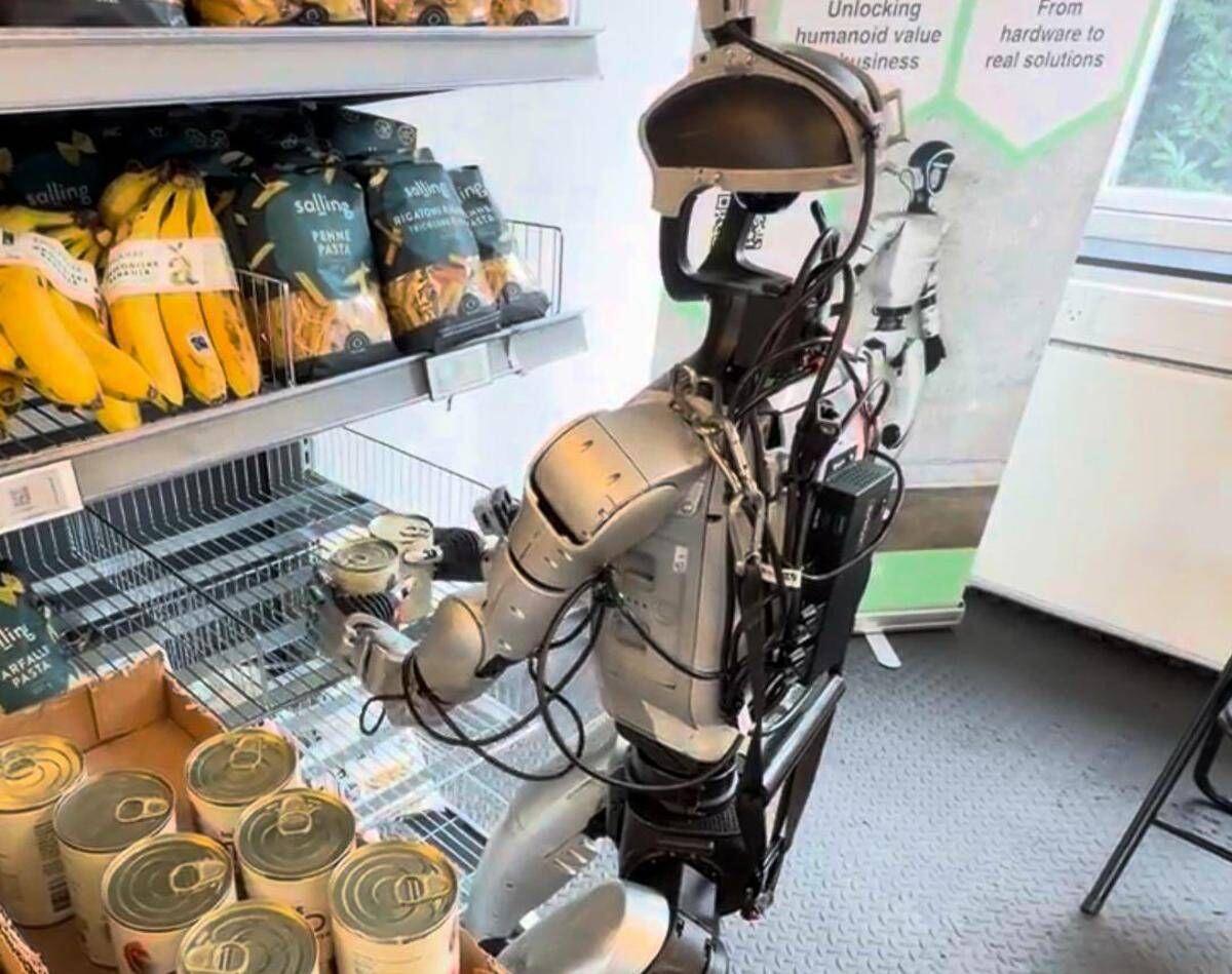 I robot lavorano al supermercato in Danimarca, gli umanoidi tra scaffali e casse - 