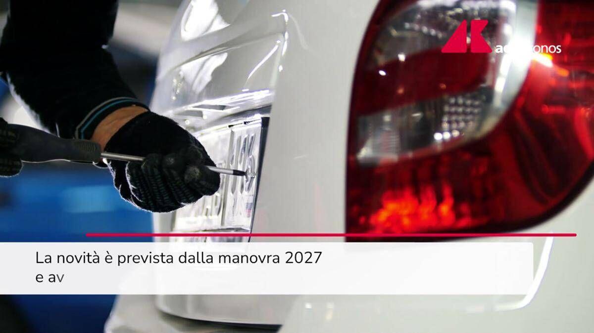 Manovra 2027, arrivano anche le targhe personalizzate - Video - 