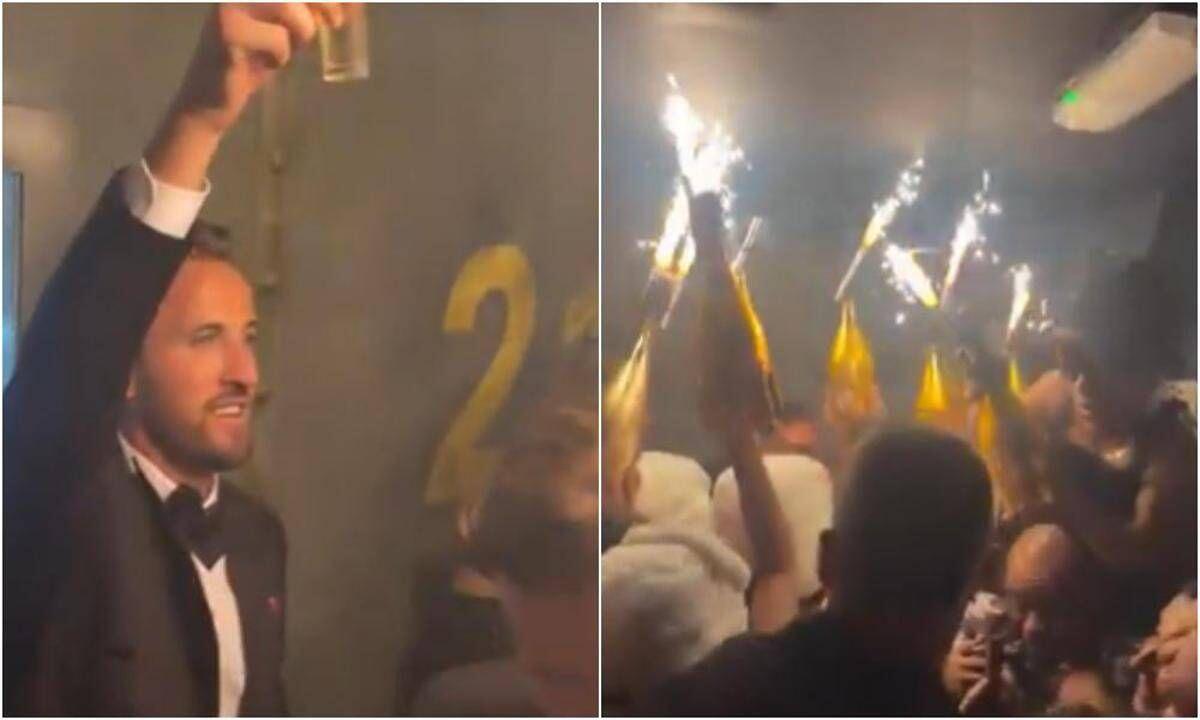 Harry Kane festeggia il Pallone d’Oro, ma le bottiglie con le scintille fanno discutere: sui social torna l’ombra di Crans-Montana - 
