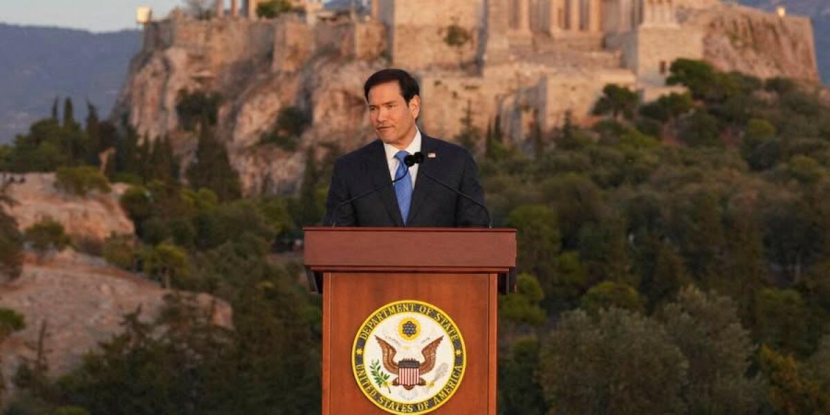Rubio da Atene: «L'Occidente a una svolta, rafforzare l'alleanza Usa‑Europa per difendere la civiltà» - 
