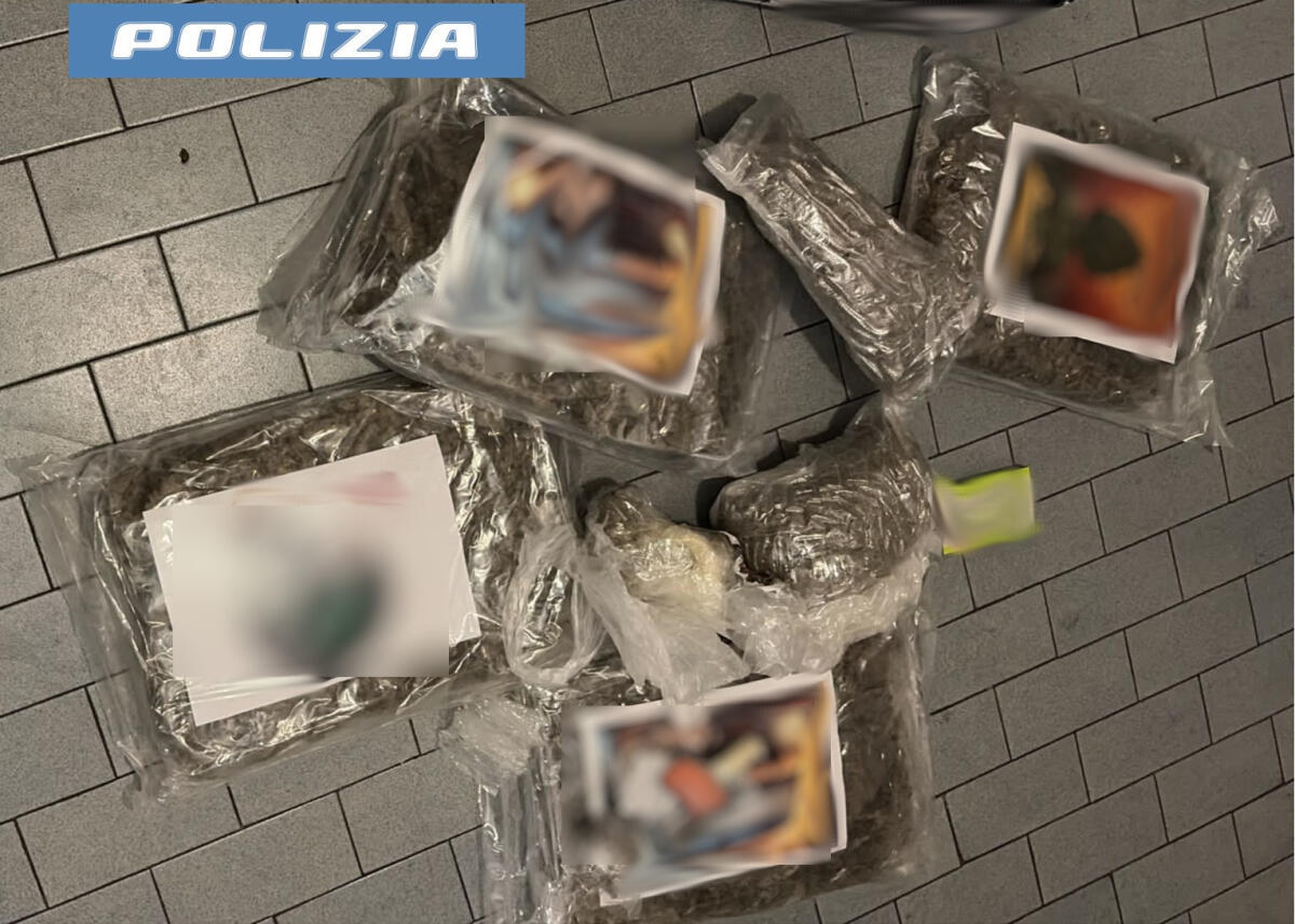 Sequestrati 6 kg di marijuana a Librino: borsone nascosto dietro porta tagliafuoco in viale San Teodoro - 